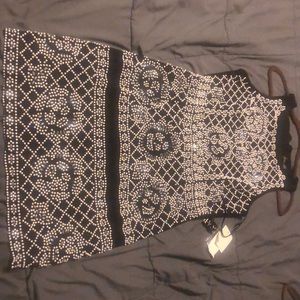 Xscape black beaded dress NWT size 12